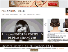 Tablet Screenshot of peinados.es